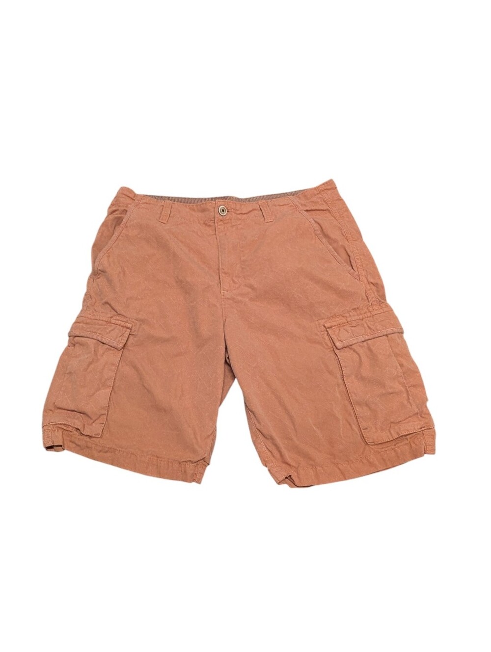 Carbon2Cobalt Men's Effortlessly Cool Orange Cargo Shorts (Size 33) 122103